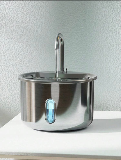 NoblePaws 304 Stainless Steel Pet Water Fountain