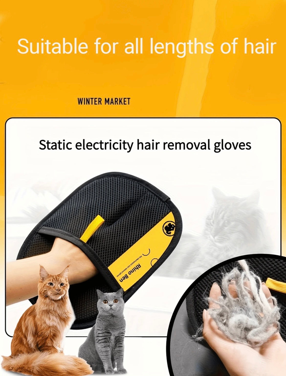 NoblePaws Deshedding Grooming Mitt