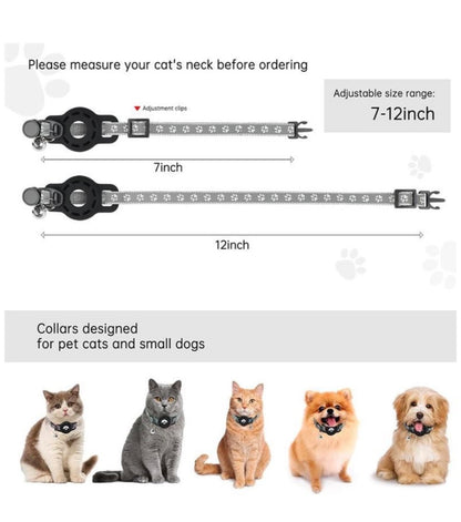 AirTag Cat Collar- Secure tracking for cats and small dogs