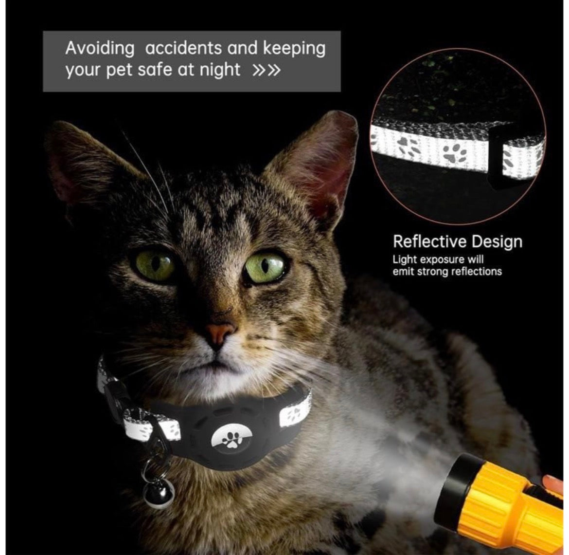 AirTag Cat Collar- Secure tracking for cats and small dogs