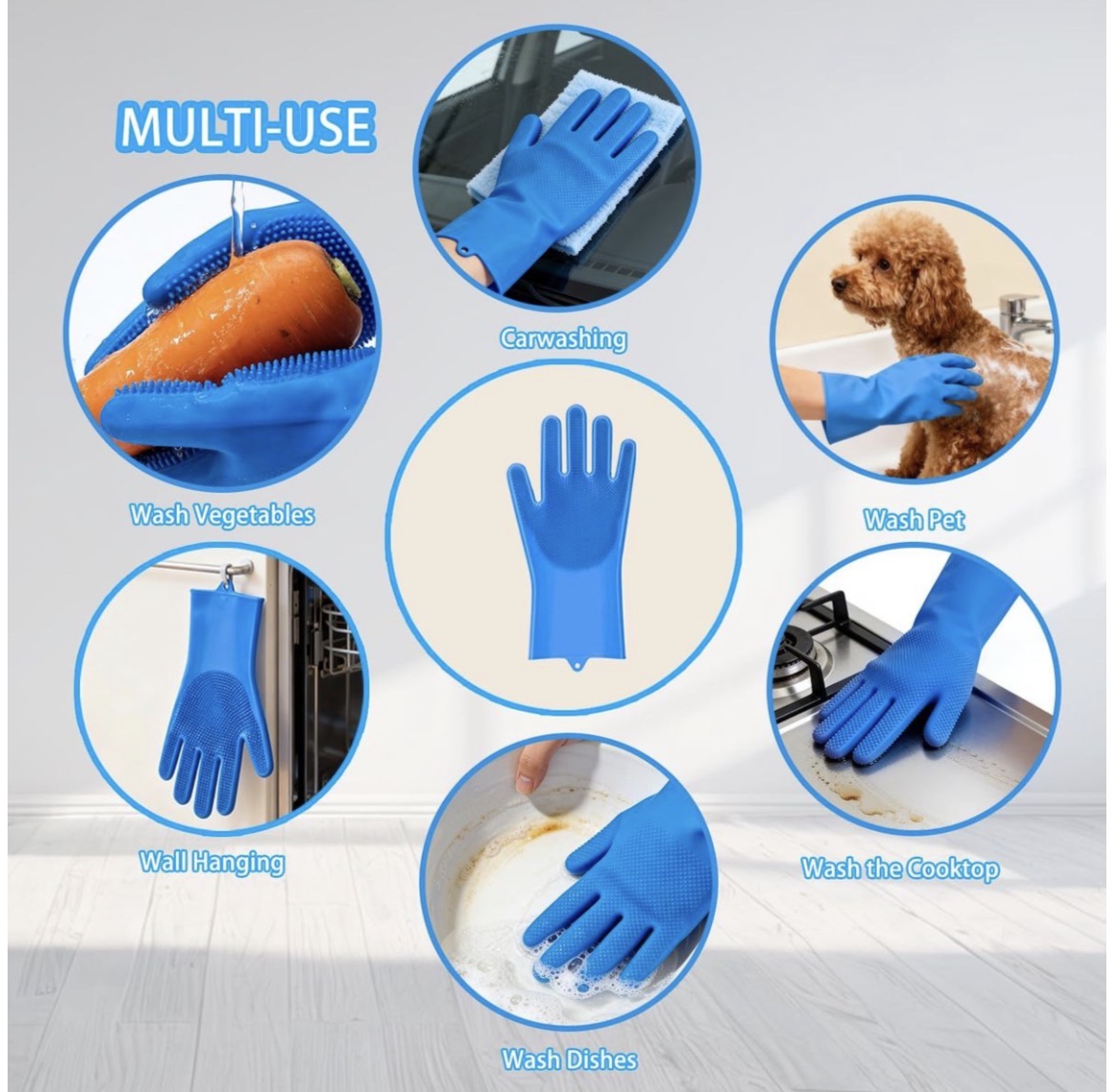6-Piece Complete Dog Grooming Kit-Professional Home Grooming Set