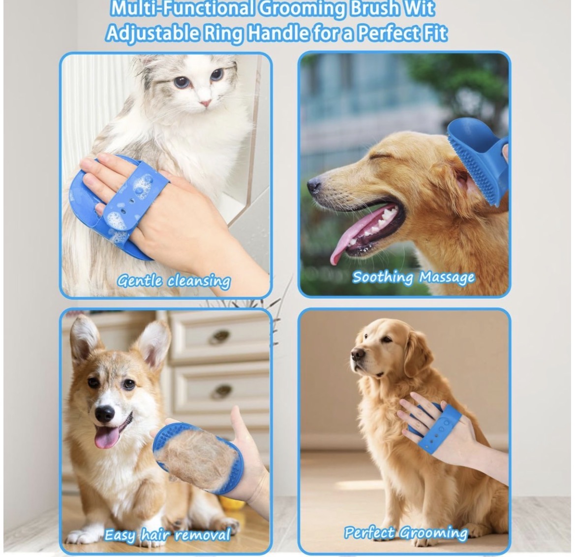 6-Piece Complete Dog Grooming Kit-Professional Home Grooming Set
