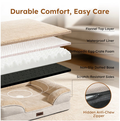Premium Orthopedic Memory Foam Pet Bed – Joint Support for Dogs & Cats of All Ages