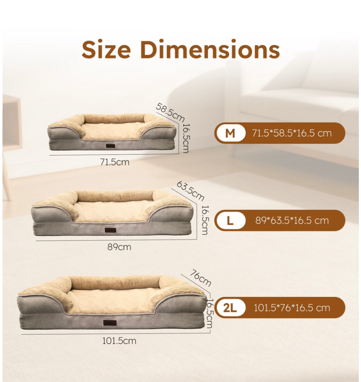 Premium Orthopedic Memory Foam Pet Bed – Joint Support for Dogs & Cats of All Ages