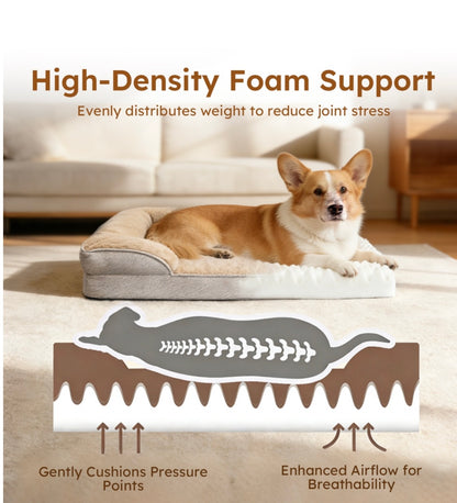 Premium Orthopedic Memory Foam Pet Bed – Joint Support for Dogs & Cats of All Ages